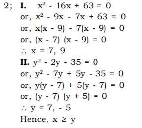 Answer Quadratic Equations Questions for SBI PO | IBPS PO | BANK PO EXAM