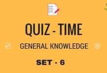 GENERAL KNOWLEDGE / AWARENESS QUIZ SET 6