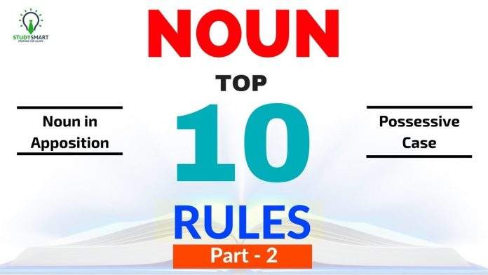Noun Top 10 rules Noun Top 10 rules