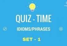 idioms and phrases