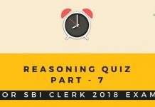 Reasoning quiz part - 7