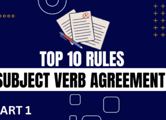 Verb: Subject Verb agreement Top 10 Rules for Bank PO/SSC exams Part 1 Subject verb agreement