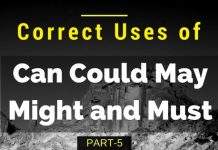 Correct Uses of Can Could May Might and Must: Verb Part 4 for Bank & SSC Uses of Can Could May Might and Must