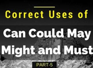 Correct Uses of Can Could May Might and Must: Verb Part 4 for Bank & SSC Uses of Can Could May Might and Must