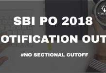 SBI PO 2018 Notification out for 2000 Vacancies – No Sectional Cutoff sbi po 2018